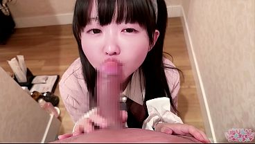 Horny Hentai Babe Gives Instant Blowjob Then Clothed Bathroom Sex