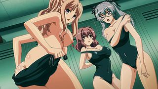 Busty Hentai Babe with Big Butt Takes Huge Cocks